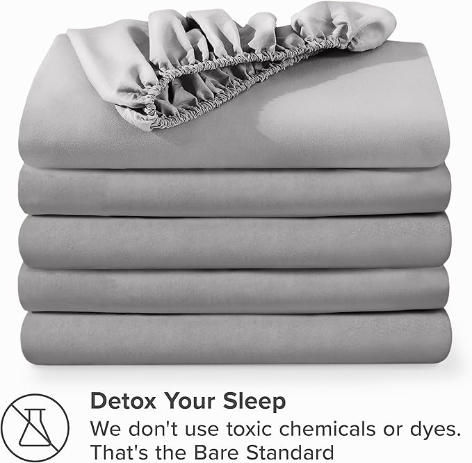 Bare Home 5-Pack Fitted Bottom Ultra-Soft Sheets Queen - Image 7