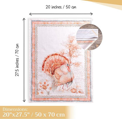 Maison d' Hermine Kitchen Towels Set of 3 100% Cotton 20" x 27.5" Reusable - Image 4