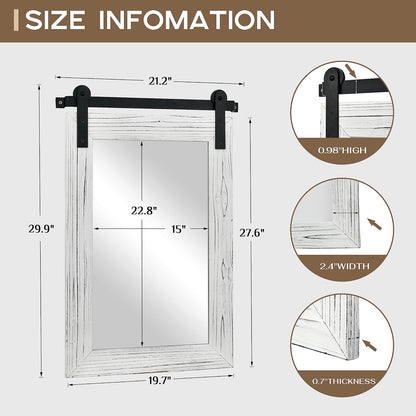 cogood farmhouse bathroom mirrors for over sink showing dimensions