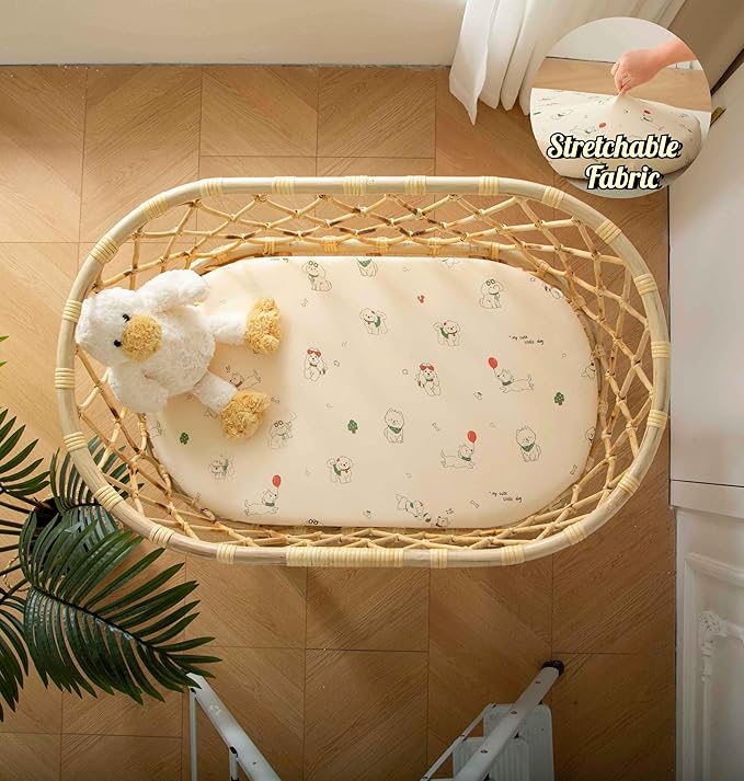 SDY Dog Bassinet Sheets Boys Girls, Fit - Image 3