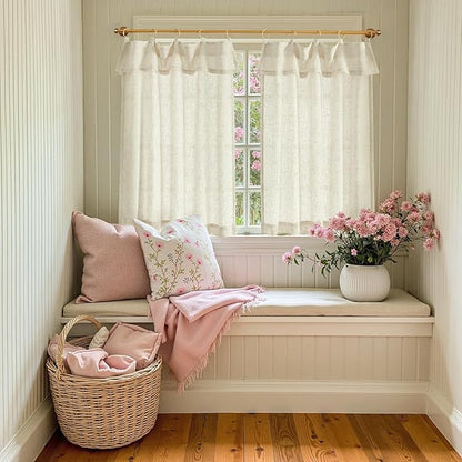 jinchan Linen Tier Curtains - Image 3