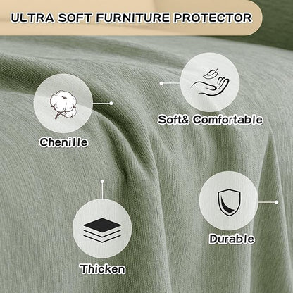 MYSKY HOME Sectional Slipcover Furniture Protector, Couch Cover - Image 5