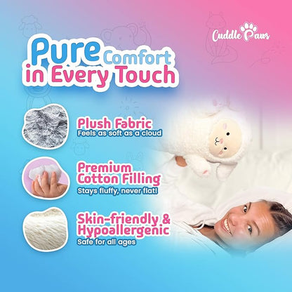 Lamb Plush Body Pillow for Kids | Long Stuffed Animal Cuddle Pillow | Soft - Image 2