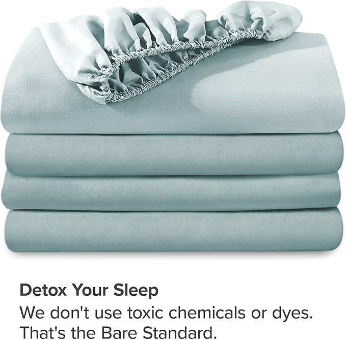 Bare Home 2-Pack Fitted Bottom Sheets Split King - Image 7