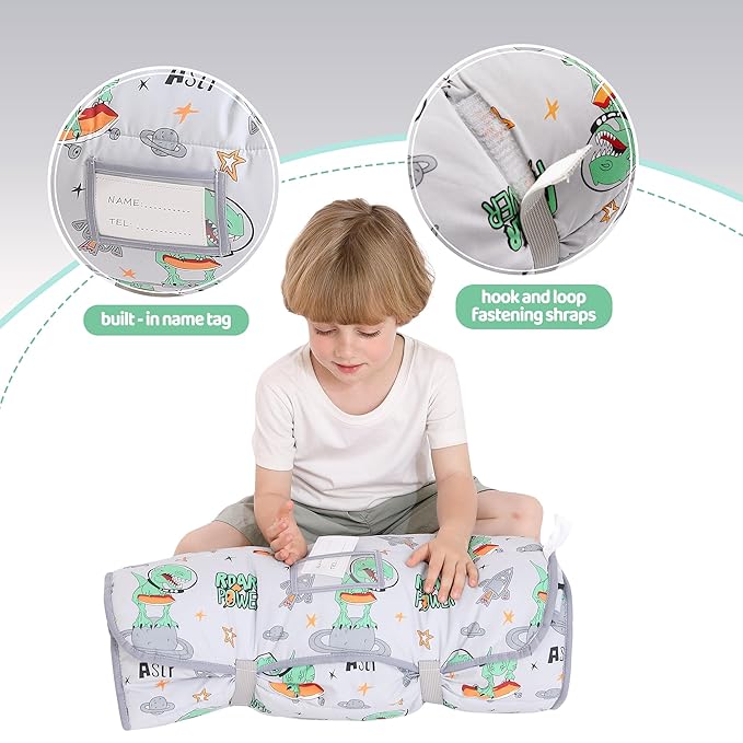 Viviland Toddler Kid Nap Mat for Preschool, Daycare Sleeping Bag - Image 4