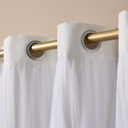 TOWN & COUNTRY LUXE Talia Double Layer Indoor Curtains, Sheer and Room - Image 4