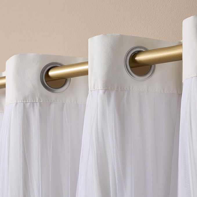 TOWN & COUNTRY LUXE Talia Double Layer Indoor Curtains, Sheer and Room - Image 4