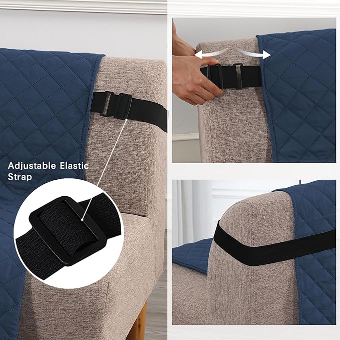H.VERSAILTEX Reversible Futon Cover Water Repellent Armless Sofa Slipcover - Image 3