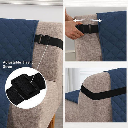 H.VERSAILTEX Reversible Futon Cover Water Repellent Armless Sofa Slipcover - Image 3