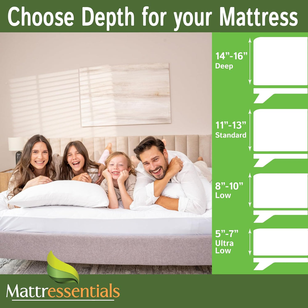 Zippered Twin Mattress Protector (8"-10" Depth) - Bed Bug Waterproo...
