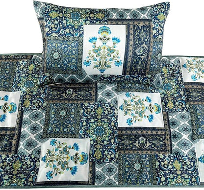 The HomeCentric King/Queen/Twin Blue Designer King 90"x18" Bed Runner Without - Image 2
