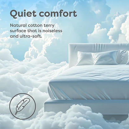 HOSPITOLOGY PRODUCTS Twin Mattress Protector Hypoallergenic Natural Cotton - Image 5