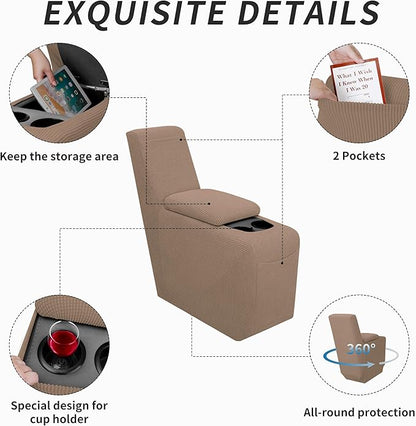 Easy-Going 2-Piece Recliner Console Cover - Image 3