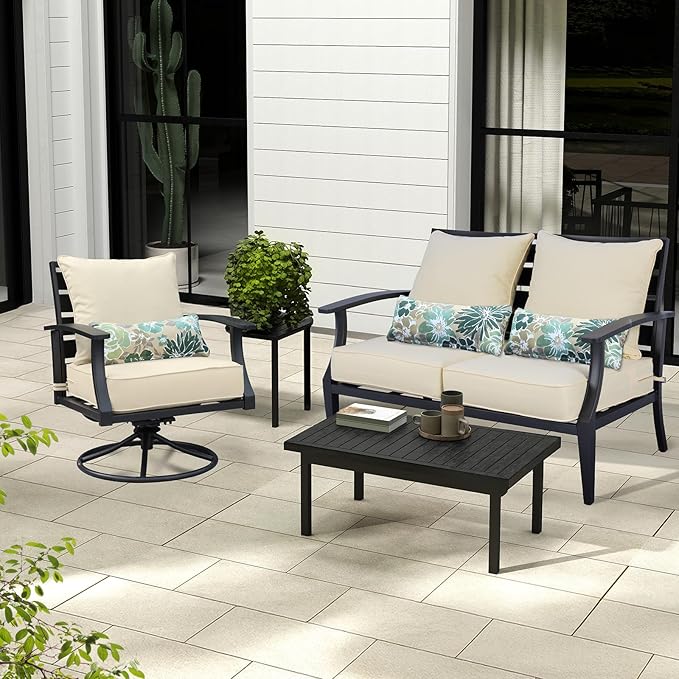 Aoodor Outdoor Chair Cushion, 23 x 26 Inch Water-Resistant, Fade-Resistant - Image 3