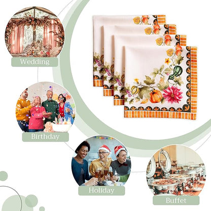 Maison d' Hermine Cloth Napkins Set of 4 100% Cotton - Image 6