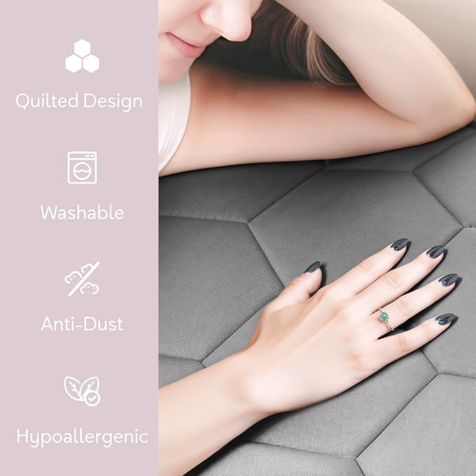 Hearth & Harbor Twin XL Size Quilted Fitted Mattress Pad Cover, 100% Waterproof - Image 5