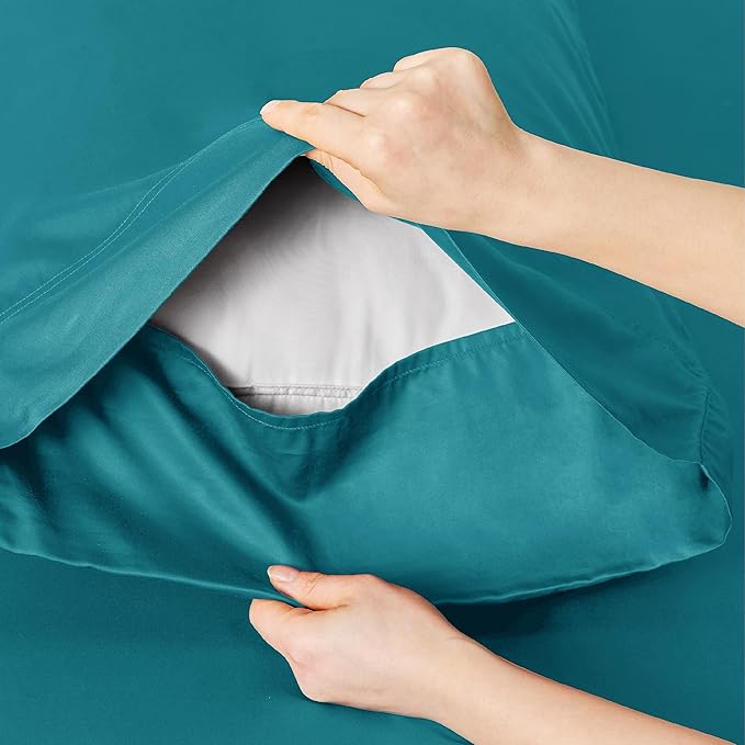 Bedsure Full Size Bed Sheets, Cooling Sheets, Rayon Derived from Bamboo - Image 5