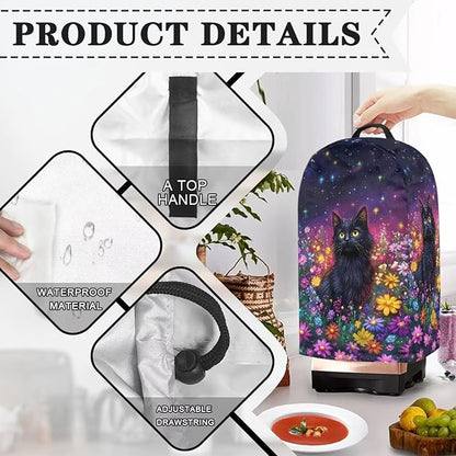 Starry Sky Black Cats Blender Cover - Image 5