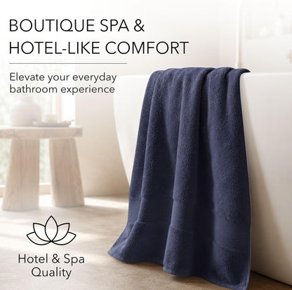 jouline | 4-piece large premium 600gsm bath towel, side view