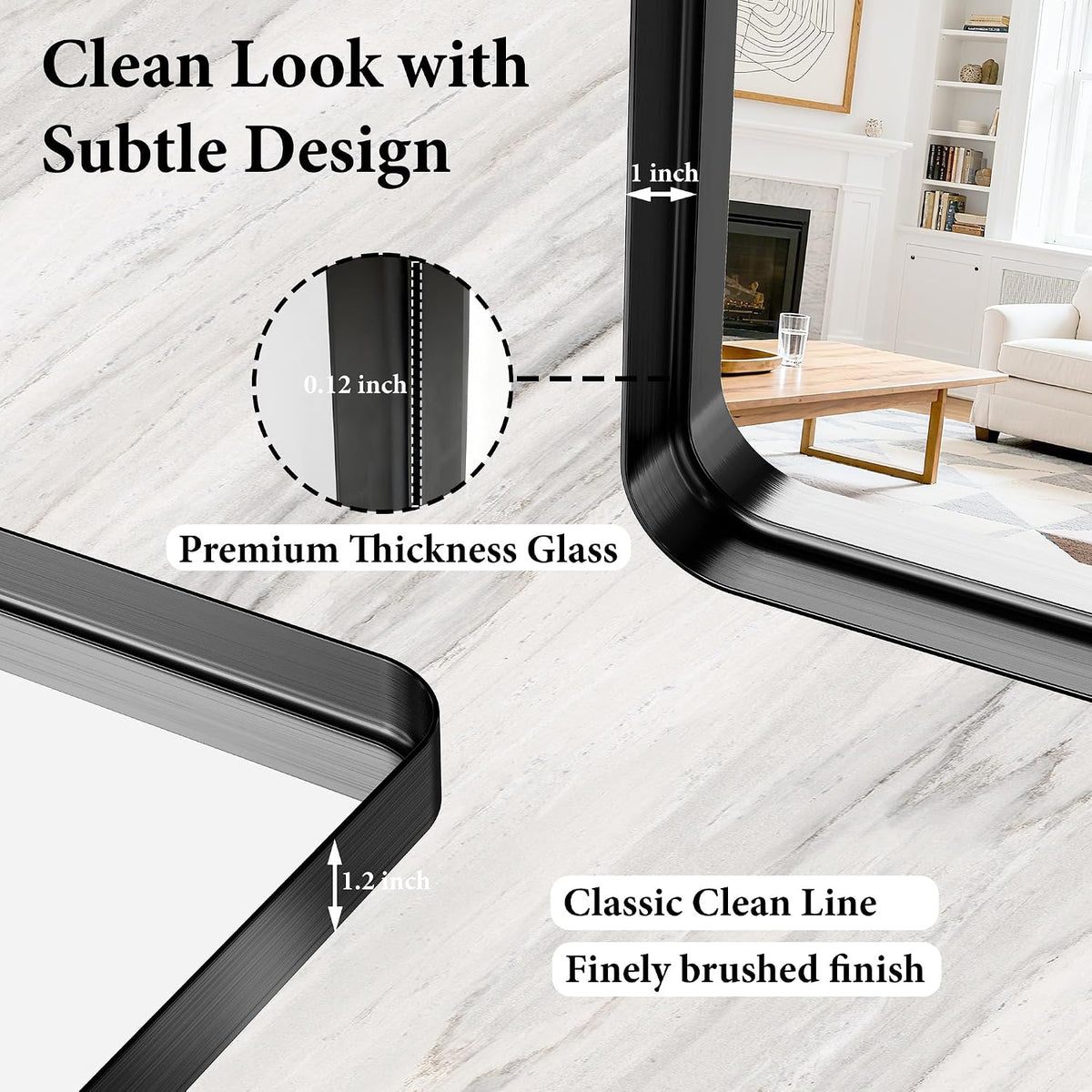 30x36 inch black metal framed bathroom mirror for, package contents