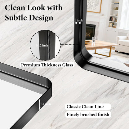 30x36 inch black metal framed bathroom mirror for, package contents