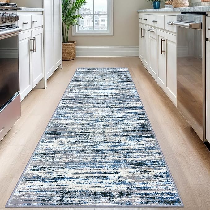 Modern Abstract Runner Rug 2.6x8 - Image 2