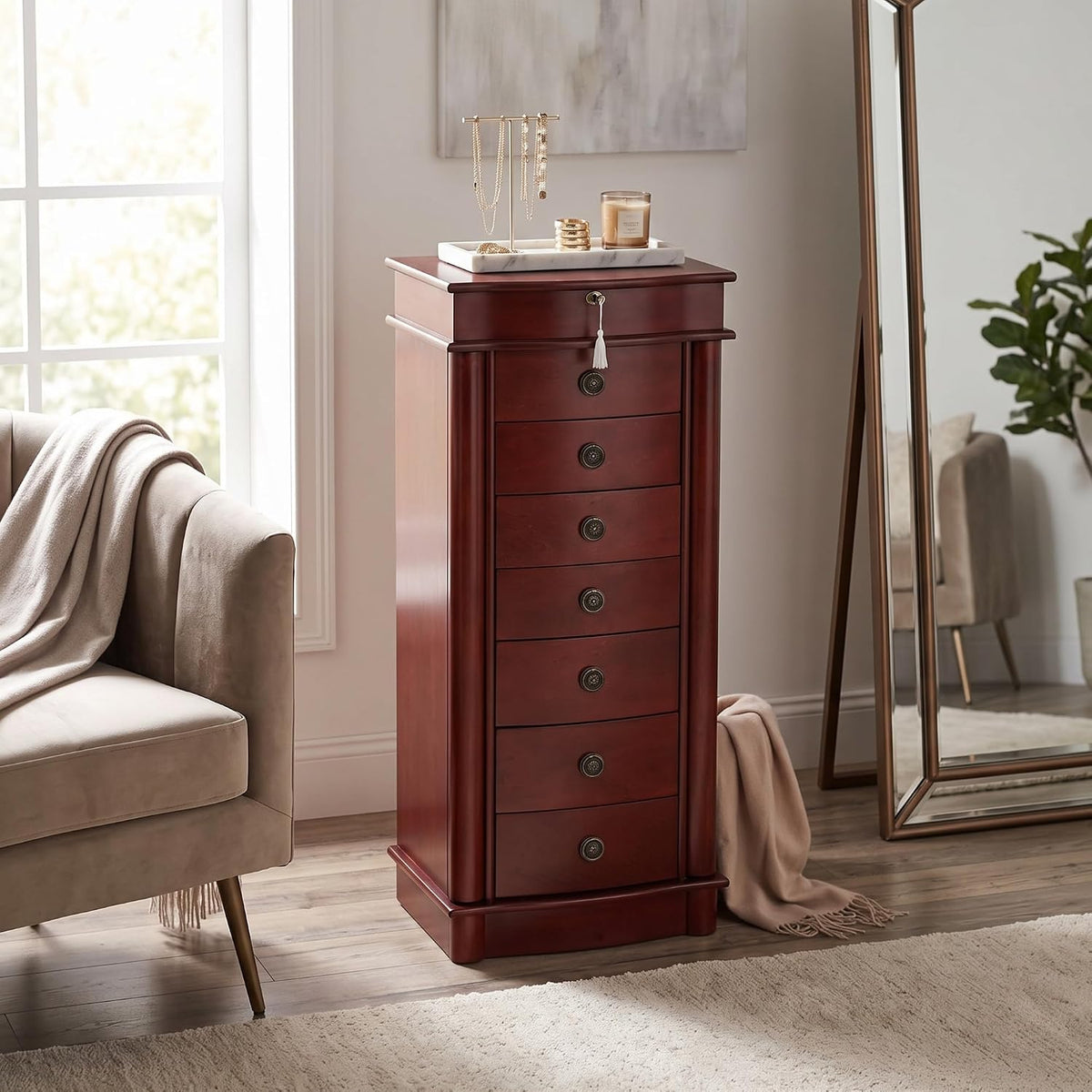 hives and honey nora jewelry armoire cabinet with, main product view