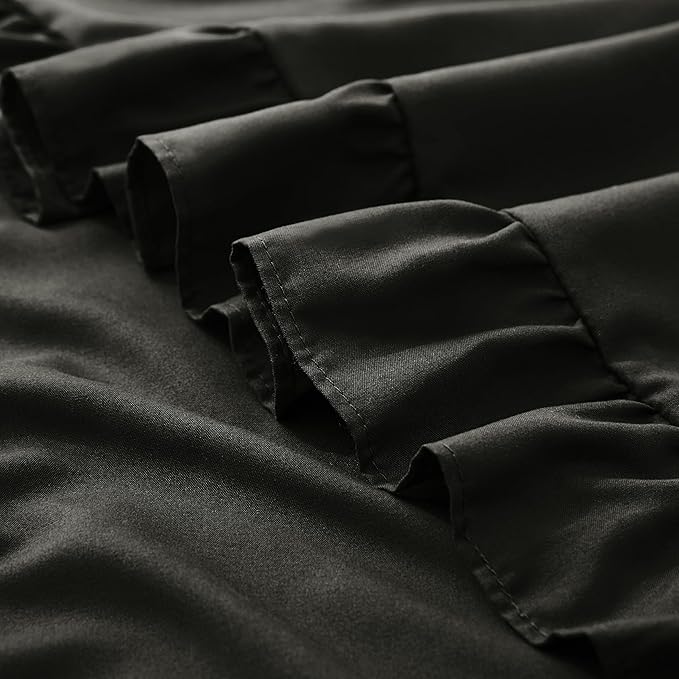 KKJIAF Ruffle Pillow Cases King Size Set of 2, Ruffled Pillow Covers - Image 6