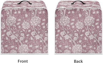Red William Morris Coffee Maker Cover – Dust Protection Stain Resistant - Image 2