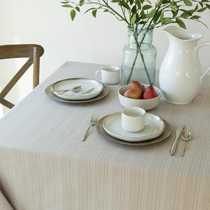 Benson Mills Cameron Textured Fabric Table Cloth, - Image 2