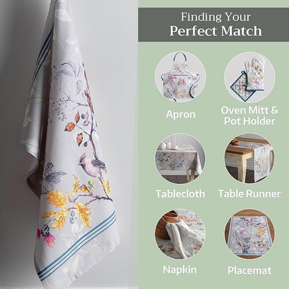 Maison d' Hermine Kitchen Towels Set of 3 100% Cotton 20" x 27.5" Reusable - Image 5