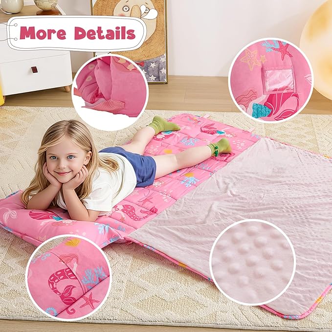 DJY Toddler Nap Mat, Kid Slumber Bag - Image 4
