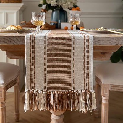 Caflife Boho Table Runner Brown by Caflife