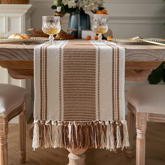 Caflife Boho Table Runner Brown by Caflife