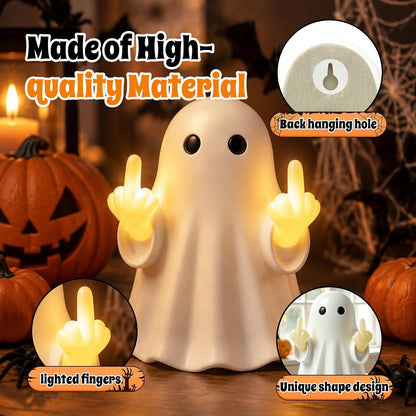 Halloween Ghost Light Glow Cute Finger Ghost Statue