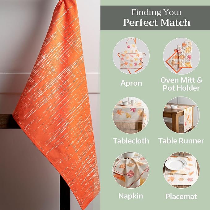 Maison d' Hermine Kitchen Towels Set of 3 100% Cotton 20" x 27.5" Reusable - Image 6