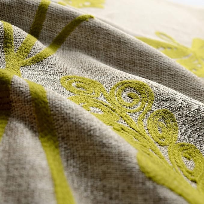 Melodieux Wheat Embroidery Extra Wide Curtain - Image 6