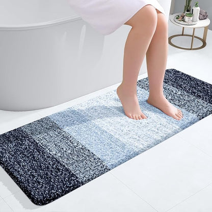 OLANLY Bathroom Runner Rugs 47x17, Extra Soft Absorbent Microfiber Bath Rugs by OLANLY