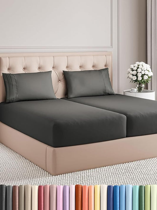 Split King Size 5 Piece Sheet Set by CGKUnlimited