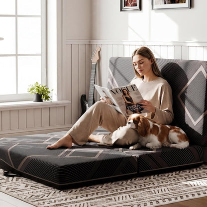 foldable mattress queen size 6 inch trifold memory, package contents