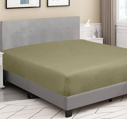 ROYALE LINENS 300 Thread Count 100% Long Staple Combed Cotton Fitted Sheet Full - Image 4