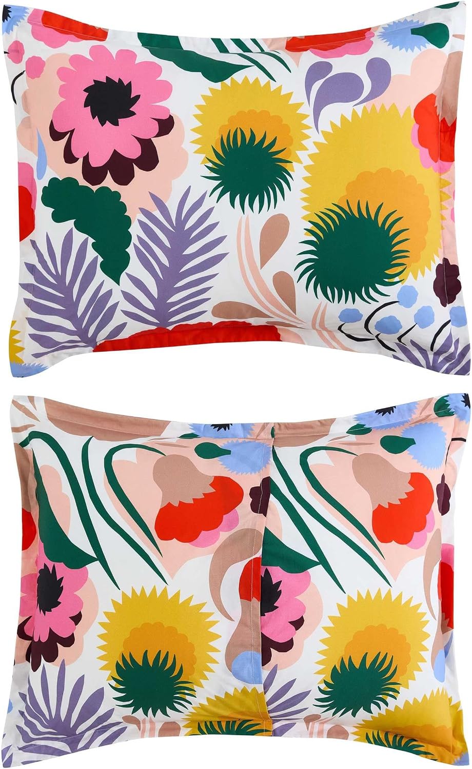 MARIMEKKO - Queen Duvet Cover Set with Shams, Cotton Percale