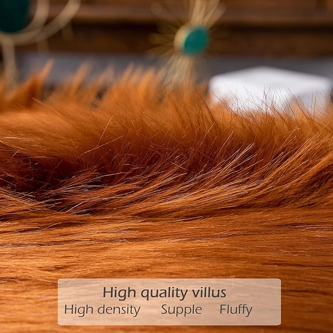 LIGICKY Set of 2 Decorative Lumbar Soft Faux Fur Throw Pillow Cover Luxury - Image 4