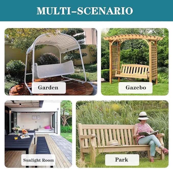 Outdoor Bench Cushions 45 x 18 Inch Thick Waterproof Porch Swing Cushions - Image 8