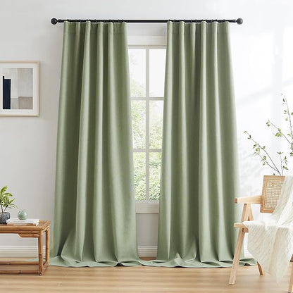 KEQIAOSUOCAI Blackout Linen Curtains - Image 2