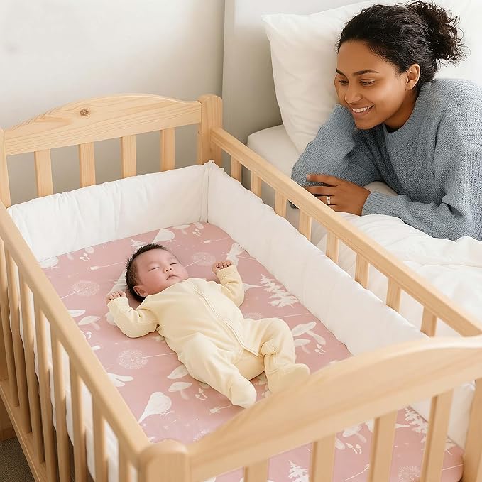 Bedside Sleeper Bassinet Fitted Sheets 20 x 33, 3 Pack Baby Delight Beside Me - Image 2