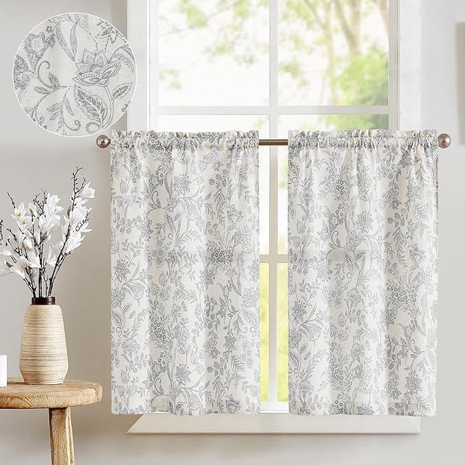 jinchan Floral Kitchen Curtains by JINCHAN