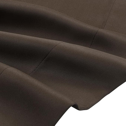 TWOPAGES Chocolate Pinch Pleated Room Darkening Curtain 132 Inches Long - Image 5