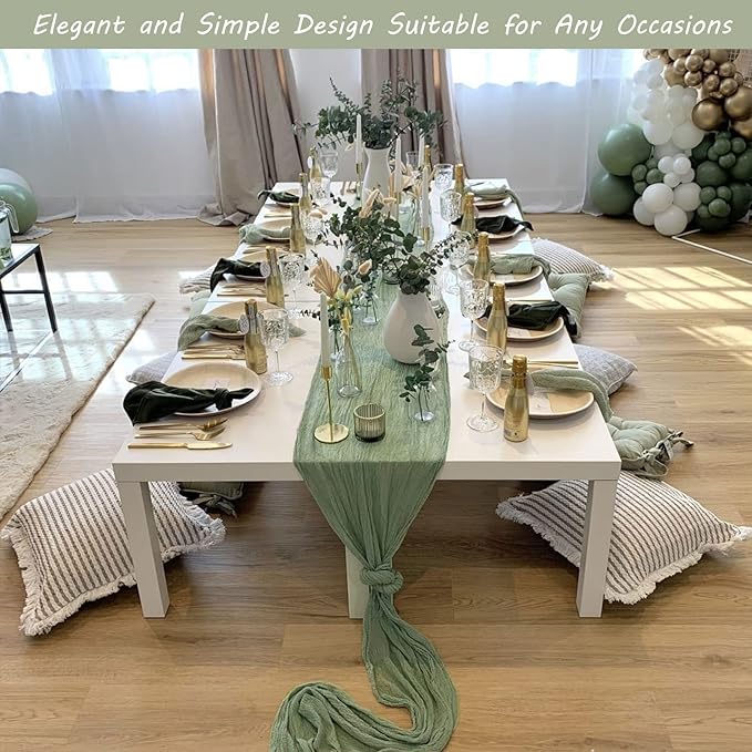 12 Pack Boho Gauze Table Runner - Image 7