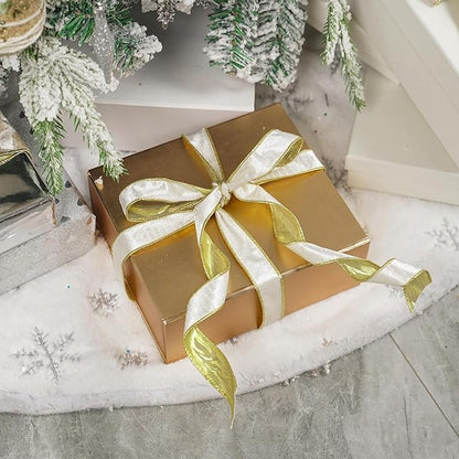 MEEDEE Skinny White Velvet Ribbon - Image 6